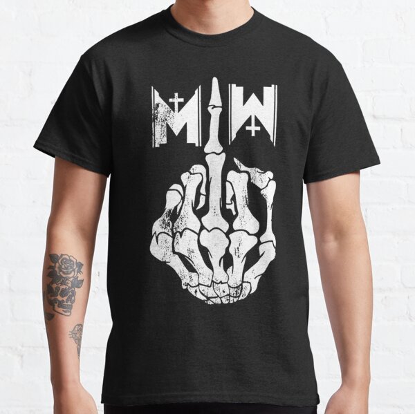 Motionless in White Finger Middle Motionless Classic T-Shirt RB3010 product Offical motionlessinwhite Merch
